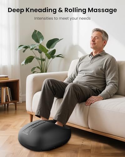 COMFIER Large Shiatsu Foot Massager with Heat for Pain Relief