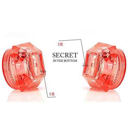 100Pcs Clear Refillable Empty DIY Cosmetic Pot Jars Case Diamond-shape Sample Bottles Vials Container for Eye Shadow Nails Powder Jewelry Makeup Cream Lotion Storage Travel Small Jar (3G)