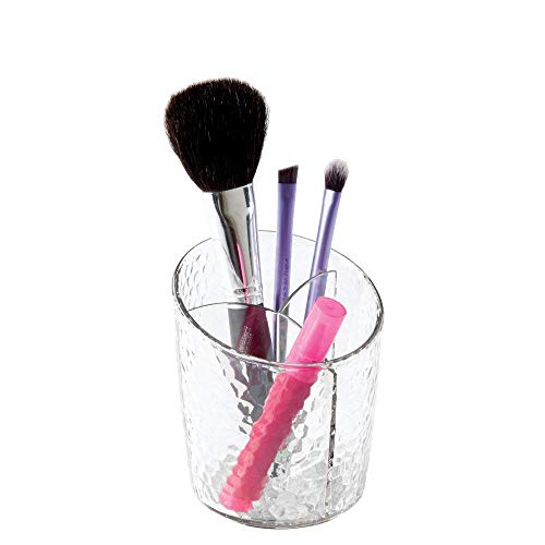 InterDesign Rain Cosmetic Organizer Cup for Vanity Cabinet, Clear