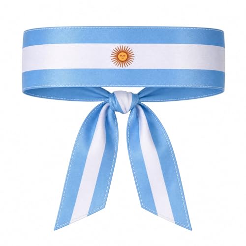 World Cup 2026 Flag Tie Headband - Breathable Soccer Fan Sweatband