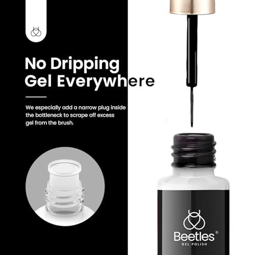 beetles Gel Polish Nail Art Polish Gel Liner Pastel Nail Polish White Black Red Glitter Neon Gel Nail Polish Paint Swirl Built Thin Brush in Bottle Soak off Uv Gold Gel Nail Women Gifts