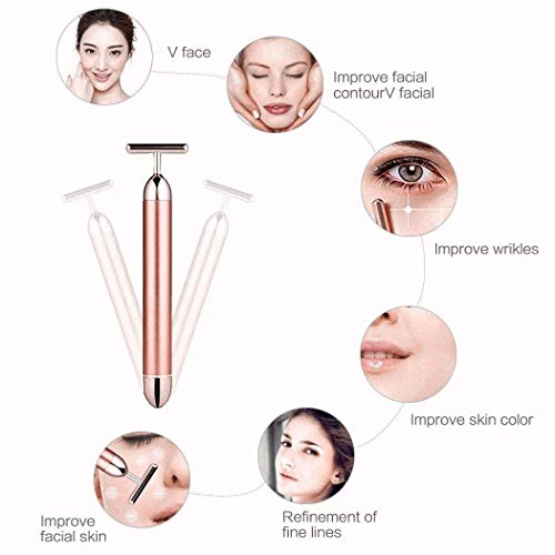 24K Gold Facial Massager with Micro Vibration Pulse