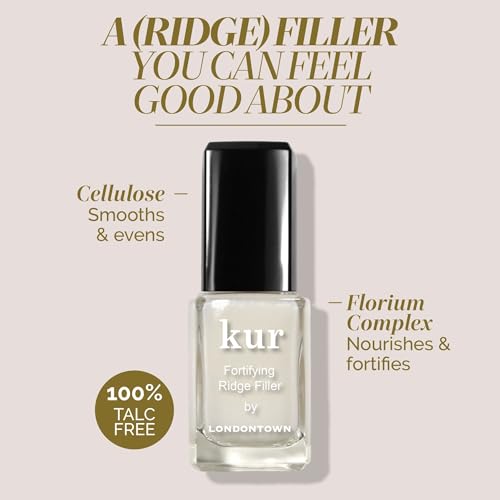 LONDONTOWN Nail Ridge Filler - Tinted Strengthener for Damaged Nails