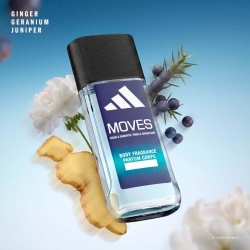 adidas Moves Him Men's Body Fragrance Spray - Fresh Scent, 2.5 fl oz