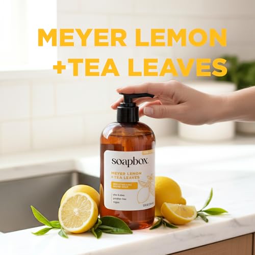 Soapbox Meyer Lemon & Tea Leaves Liquid Hand Soap - Wash 3 Pack