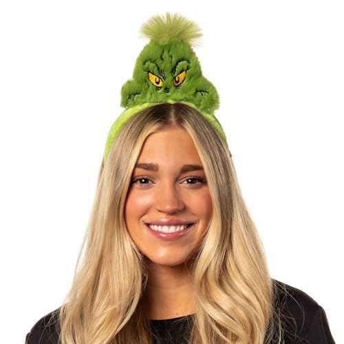 Bioworld Dr. Seuss GRINCH Costume Character Fabric Cosplay Hair Accessory Headband For Men And Women
