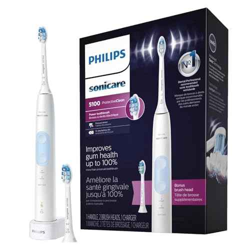 Philips Sonicare ProtectiveClean Electric Toothbrush with Plaque Control Brush Head, Rechargeable Sonicare Toothbrush with Pressure Sensor, Phillips Sonic Toothbrush, Gum Health Brush Head