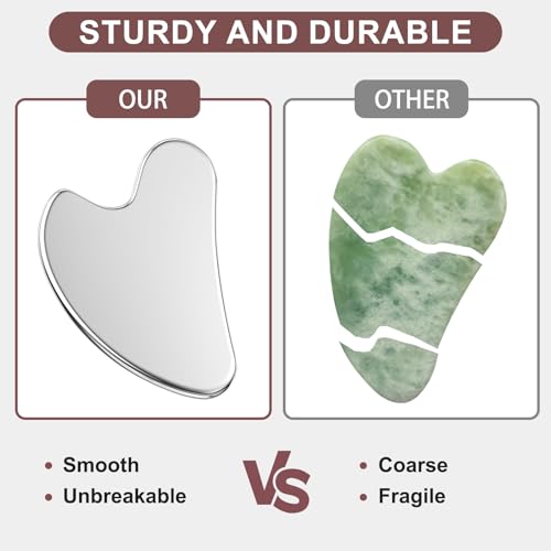 Stainless Steel Gua Sha Facial Tool for Skin Tightening and Relaxation