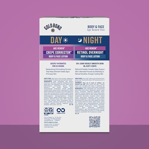 Gold Bond Age Renew Day & Night Lotion Duo Set, 8.6 oz
