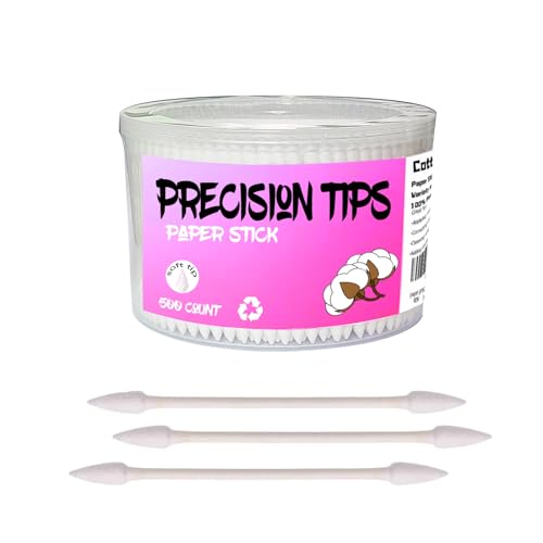 500 Count Double Tip Cotton Swabs for Makeup & Personal Care