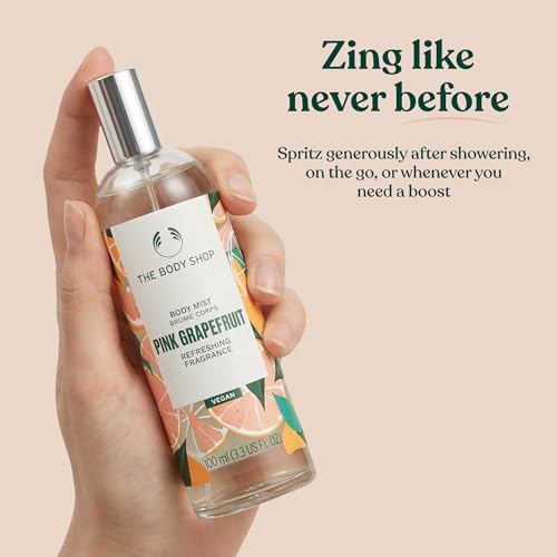 The Body Shop Pink Grapefruit Body Mist 3.3 Fl Oz Lightweight Refreshing Spray