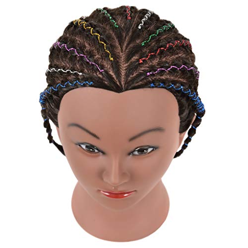 FUTAI Kinky Curly Mannequin Head 100% Human Hair with Stand