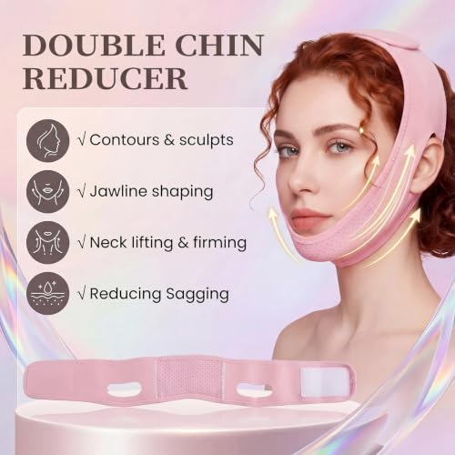 V-Line Chin Lifting Mask - Reusable Jawline Strap for Women