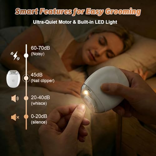 Electric Nail Clipper with LED Light - 3-Speed Auto Trimmer