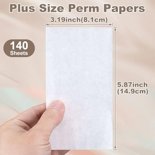 140pc Hair Perm End Papers - Heat-Resistant Thin Paper Wraps