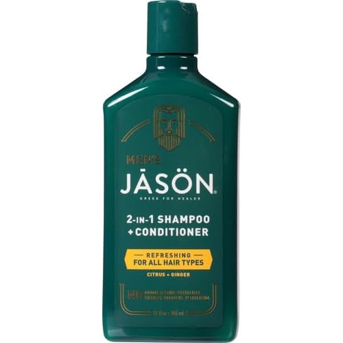 Jason Men's Refreshing 2-in-1 Shampoo and Conditioner, 12 oz