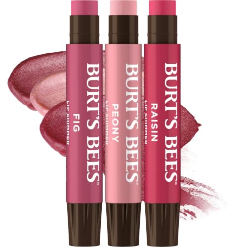 Burt's Bees Lip Shimmer Nude 3-Pack - Tinted Lip Balm