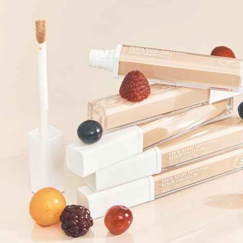 HEVEBLUE Penta Berry Panthenol Repair Concealer 17-21 VANILLA - Lightweight, Full Coverage Dark Circles, Acne&Blemishes, Vegan, Sensitive Skin, Korean Makeup, Non-clogging Pores