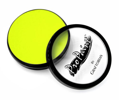 Graftobian Makeup ProPaint Face & Body Paint - Neon Electric Yellow 30ml - Halloween Makeup - Costume Makeup for Adults - Body Paints for Adults - Face Paint Makeup - Skin Paint - Makeup Paint