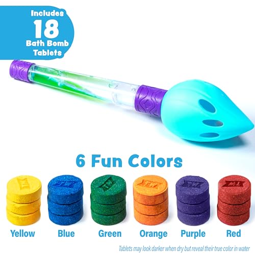 Kids Bath Bomb Set with Color Brush | Nontoxic & Fun Bath Toys