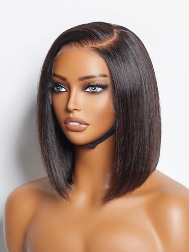LUVME HAIR 10-Inch Glueless Lace Front Bob Wig - 100% Human Hair
