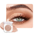 Light Brown Glitter Eyeshadow Palette - Shimmer Pressed Powder