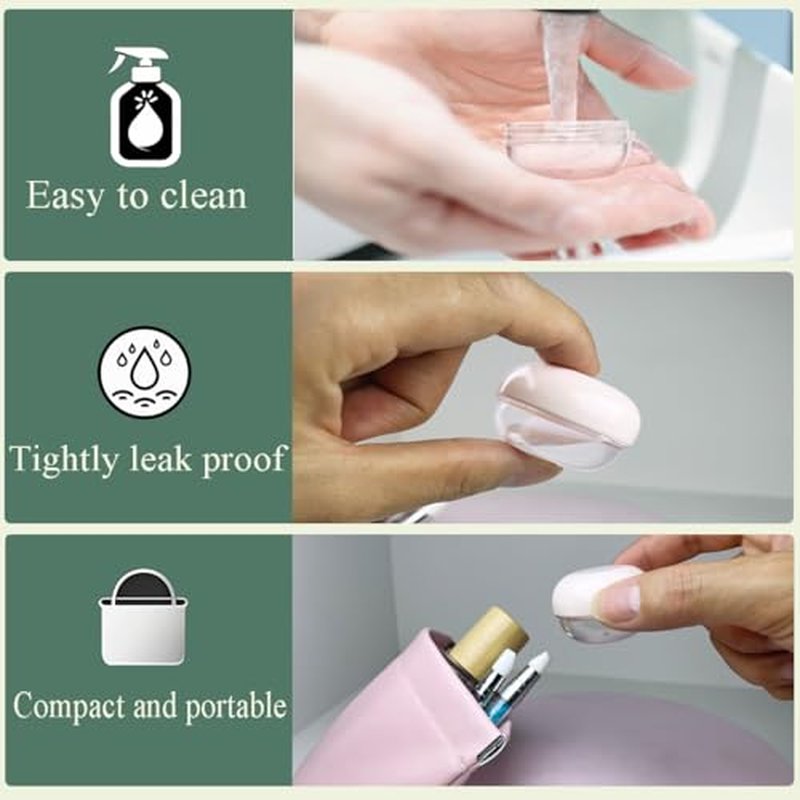 20ml Travel Containers - 5 Pack Portable Jars for Creams & Lotions