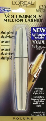L'Oreal Paris Voluminous Million Lashes Waterproof Mascara, 0.32 Oz