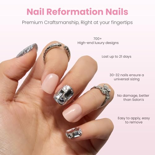 Nail Reformation Disco Ball Press-On Nails Kit - 30 Pcs