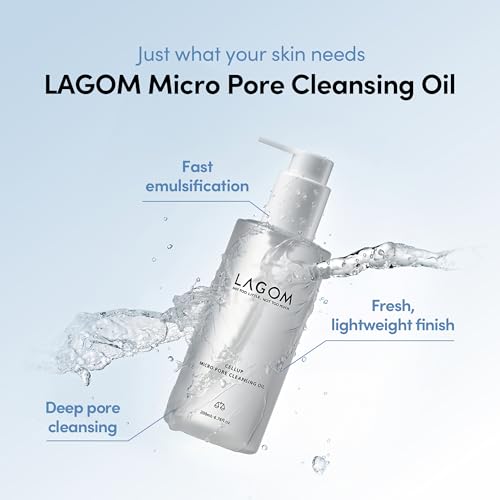 LAGOM Micro Pore Cleansing Oil – Blackhead Remover, 6.76 Fl Oz