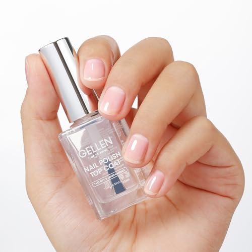 GELLEN Clear Nail Polish Top Coat | No Lamp Needed, 7-Day Wear