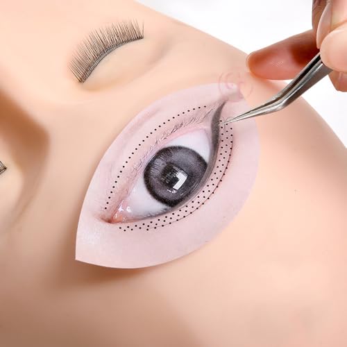 Eyelash Practice Cards 5 Sheet Pack with 3D Eye Stickers