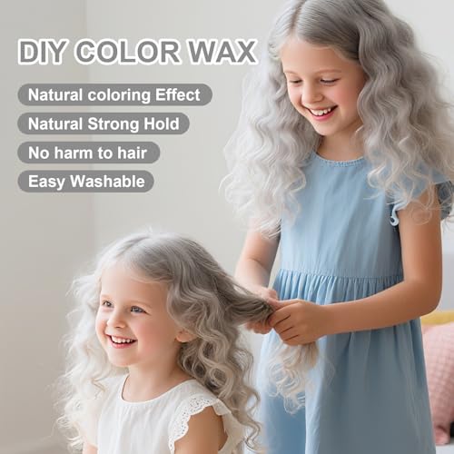 Temporary Gray Hair Color Wax for Easy DIY Styling