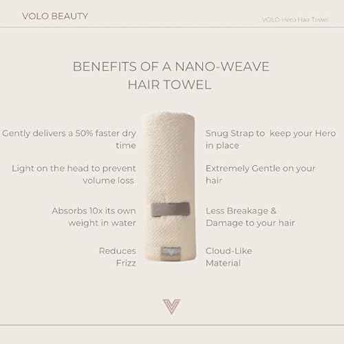 VOLO Cloud Pink Hero Hair Towel + Facial Spa Headband for Women | Wrap Towel + Headband For Washing Face & Makeup | Ultra-Soft, Fast Drying, Anti-Frizz Nanoweave Fabric | Reusable Package | Microfiber
