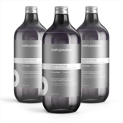 simplehuman Cucumber Liquid Hand Soap Refill 3-Pack - 90 fl oz
