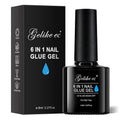 Gelike Gel Nail Glue 8ml for Press-On Nails - Strong UV Nail Tips Adhesive - 1pcs