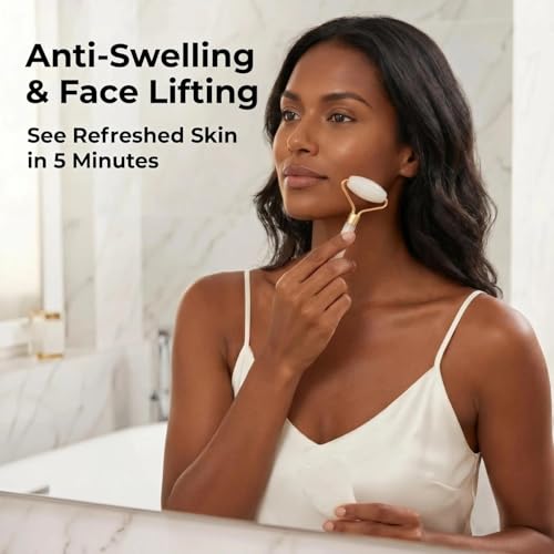 Natural Jade Gua Sha & Roller Set for Face & Body