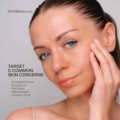 DERMAdoctor Pore Minimizer Niacinamide Serum for Face | Vitamin B3 Niacinamide Oil Control Pore Minimizer for Visible pores, Blackheads, Uneven Skin Tone, Redness, Oily Skin - Dermatologist Formulated