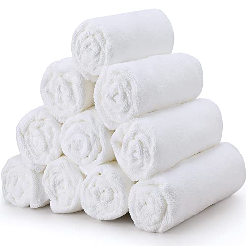Shimeyao 26 Pack Salon Bleach Proof Towels Highly Absorbent Hair Towels Hand Facial Cloths Bleach Resistant for Salon Barber Spa Beauty Bath Hair Stylist(White,16 x 29 Inch)
