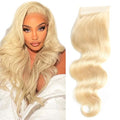 613 Blonde 4x4 Lace Closure Body Wave Human Hair