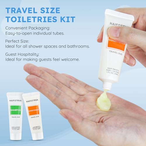 Travel Size Shampoo and Conditioner Set - 10 Pack, 30ml