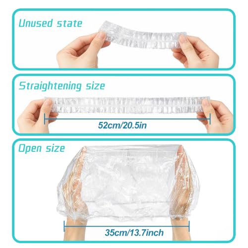 Disposable Shower Caps for Women & Men - Large 20.5 Inch, 100 Pack Variation of THIS listing