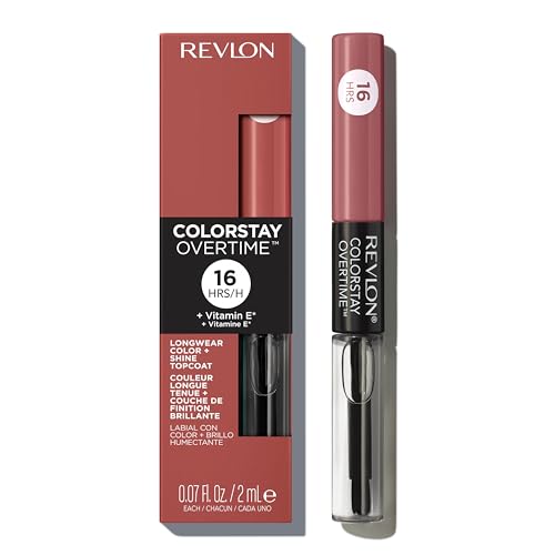 Revlon ColorStay Overtime Lipcolor 350 Bare Maximum, 16HR Liquid Lipstick