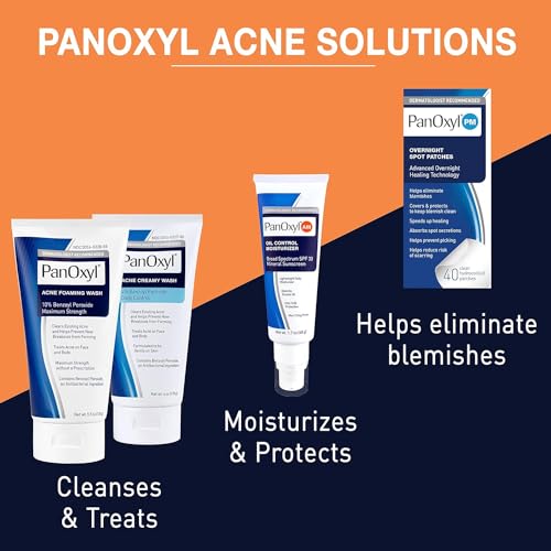 PanOxyl 4 Acne Creamy Wash, 4% Benzoyl Peroxide 6 oz (Pack of 5)