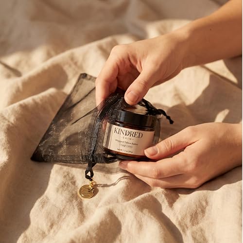 Kindred Skin Whipped Tallow Body Butter ? Handcrafted in USA ? Grass-Fed Beef Tallow ? Hydrating Face & Body Moisturizer for Dry, Sensitive Skin ? Clean, Non-Greasy Skincare ? Orang? Cr?me, 1.2 oz