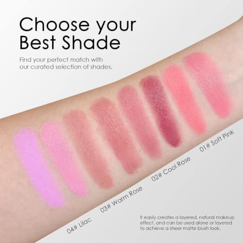 KOSRA 2-in-1 Blush Palette | Cream & Powder Duo, Buildable