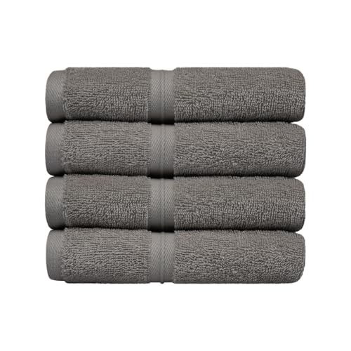 Turkish Cotton Washcloths Set of 4 - Quick Dry & Absorbent
