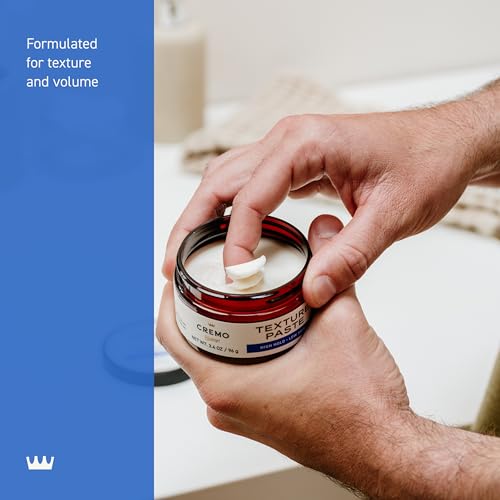 Cremo Texture Paste for Men - Barber Grade Hair Styling, 3.4 Oz