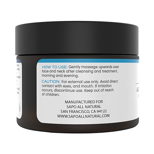 Sapo All Natural Face Cream, Skin Barrier Support Daily Moisturizer with Hyaluronic Acid, Niacinamide, Peptides, Day or Night, 2 oz