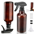 Hethyo 360° Glass Spray Bottle with Adjustable Nozzle - 16.9 oz, Brown